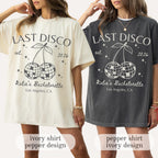 Last Disco Comfort Colors® Shirts, Custom Disco Bachelorette Party Tees, Luxury Bachelorette, Western Bach Cocktail Club Bridal Shower Gift