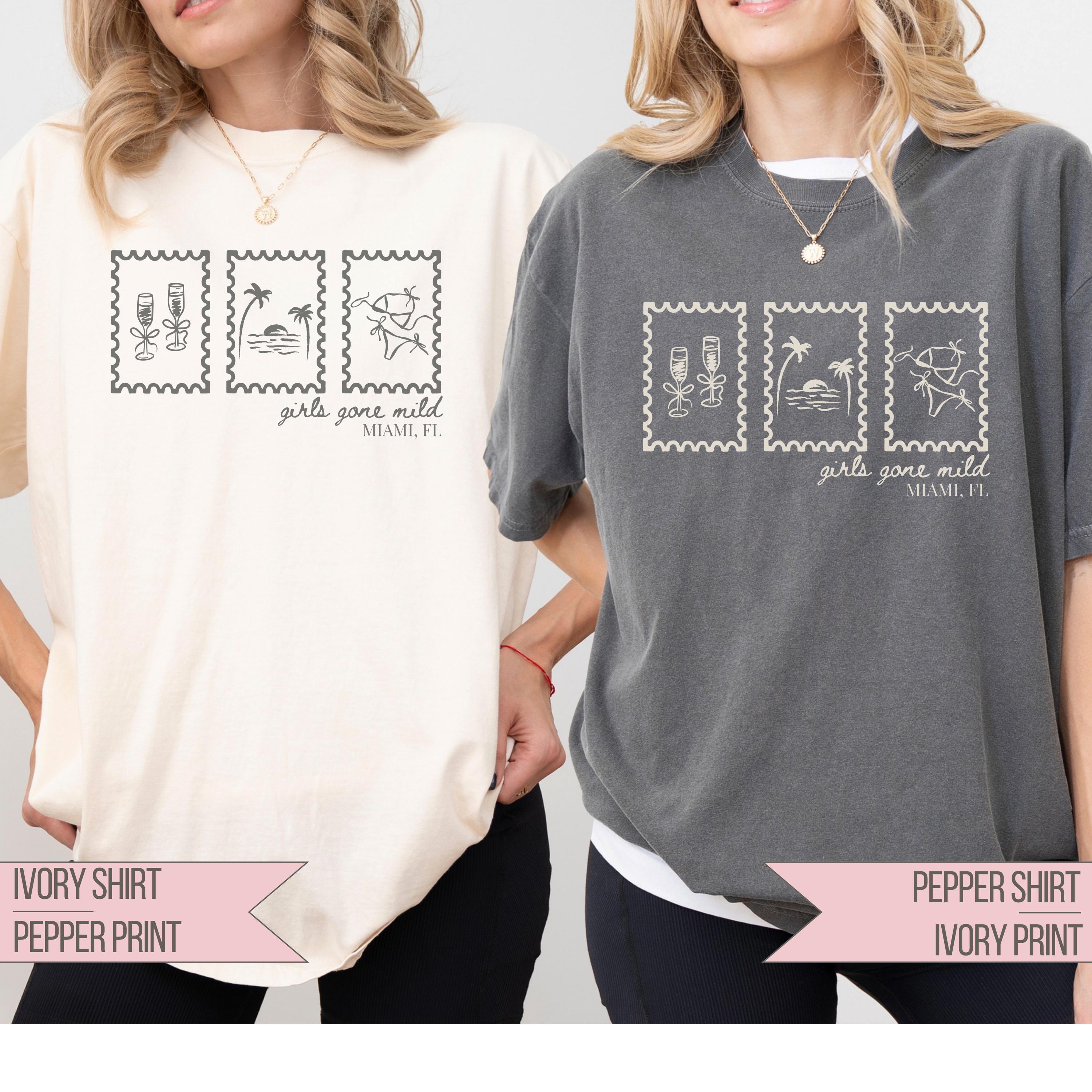 Girls Gone Mild Bachelorette Shirt Comfort Colors Custom Beach Destination Wedding Party Tee