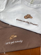 Custom Embroidered Cowgirl Bachelorette Baby Tee Shirt, Nashville Bach Party, Western Bride, Rodeo Bach Crop Tops, Country Bach Party Shirts