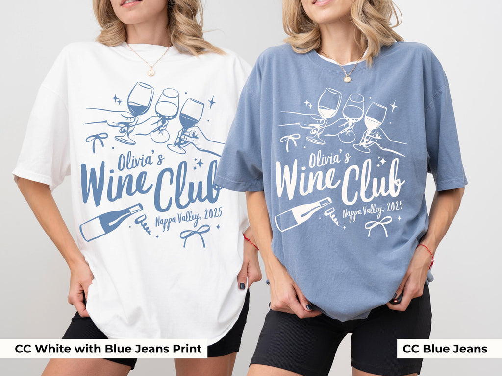 Bridal Wine Club Shirt Persoanlized Winery Bachelorette Party Tee Custom Wine Bach Club TShirt Vineyard Bridal Shower Merch Bride Wine Club