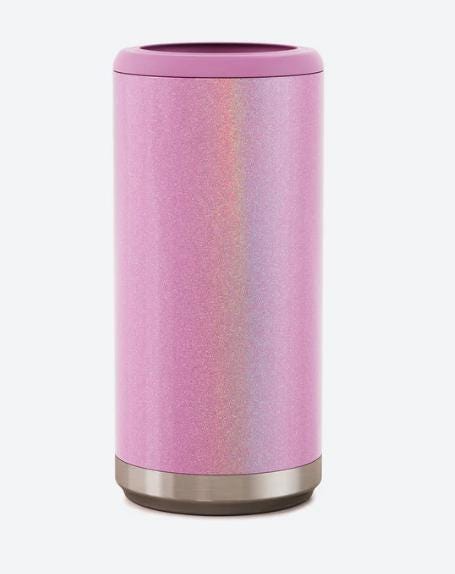 Custom Laser Engraved 12oz Slim Can Cooler: Stainless Steel, Personalized Design Party Favor