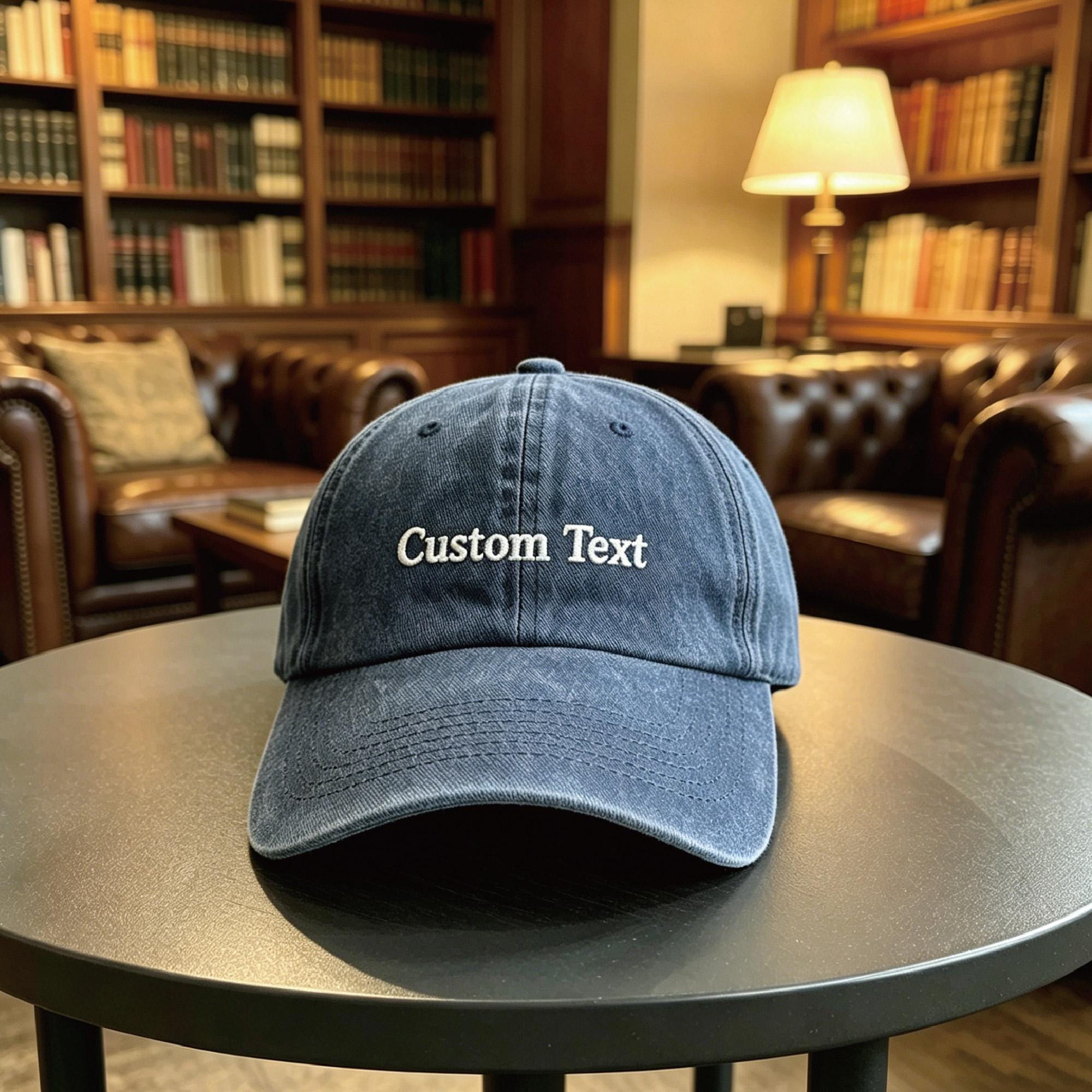 Personalized Cotton Bride Hat Custom Text Embroidered cap Bridal Party Gift Camp Bachelorette Quote Unisex Cap