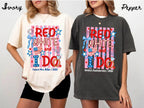 Custom Red White and I Do Shirt Personalized 4th of July Bachelorette Group Tee Matching Patriotic Party Comfort Colors All American Bride