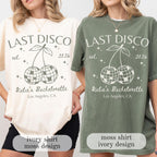 Last Disco Comfort Colors® Shirts, Custom Disco Bachelorette Party Tees, Luxury Bachelorette, Western Bach Cocktail Club Bridal Shower Gift