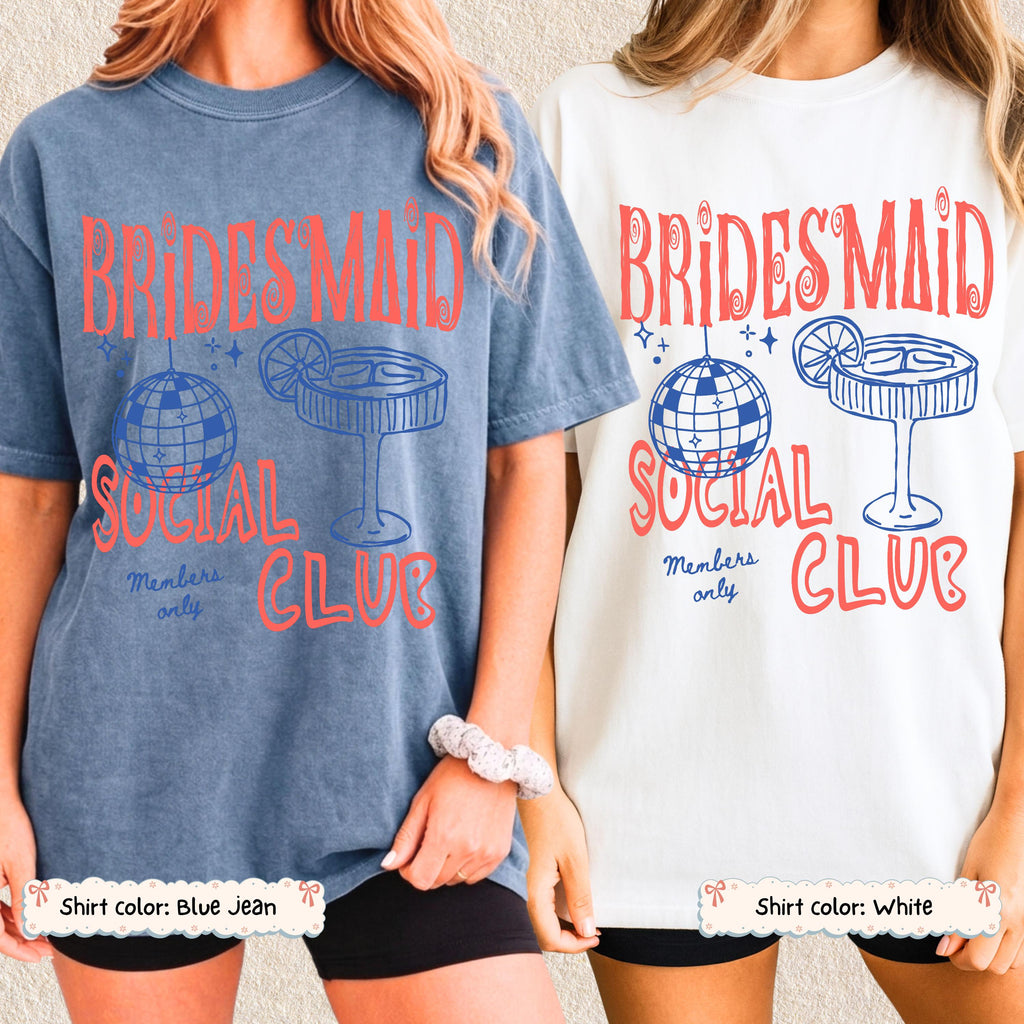 Custom Disco Cocktail Bachelorette Shirt Personalized Bridesmaid Proposal Bridal Party Bach Girls Trip Weekend Engaged Wedding Retro