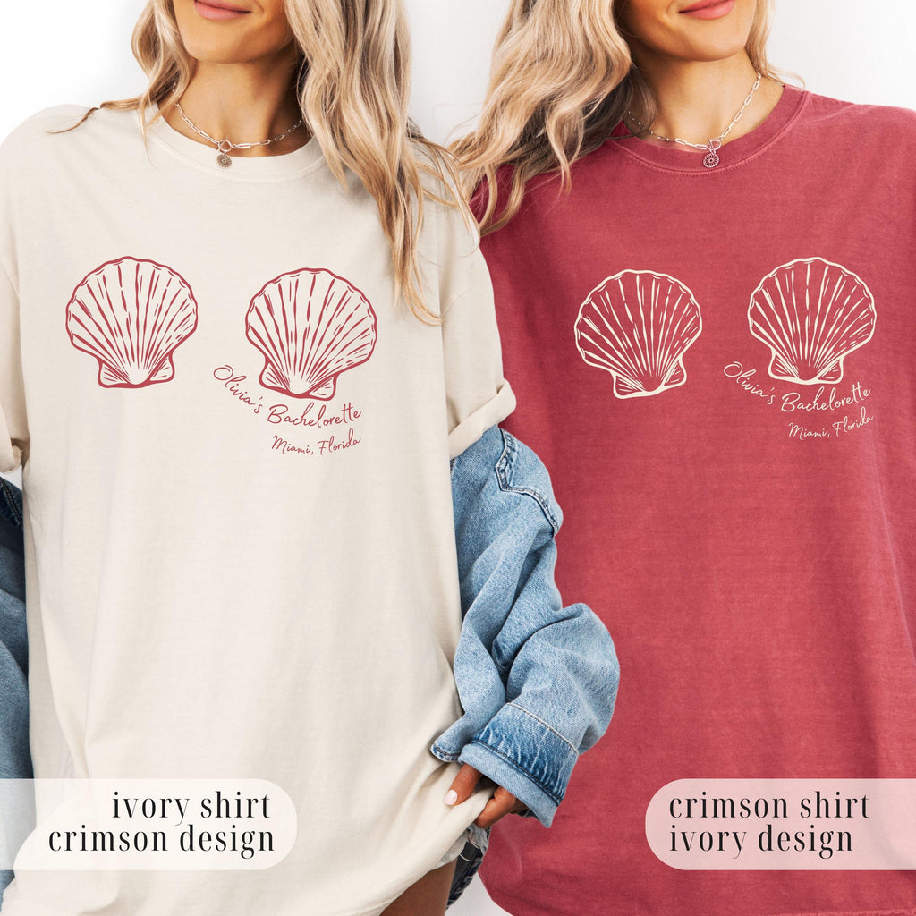 Mermaid Bachelorette Shirt, Beach Bach Party Tee, Seashell Bride Shirt, Coastal Bridesmaid Gift