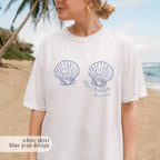 Mermaid Bachelorette Shirt, Beach Bach Party Tee, Seashell Bride Shirt, Coastal Bridesmaid Gift