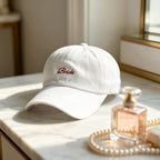 Personalized Cotton Bride Squad Baseball Cap, Custom Text Embroidered Bachelorette Party Hat, Camp Bachelorette Cap, Bridal Shower Gift