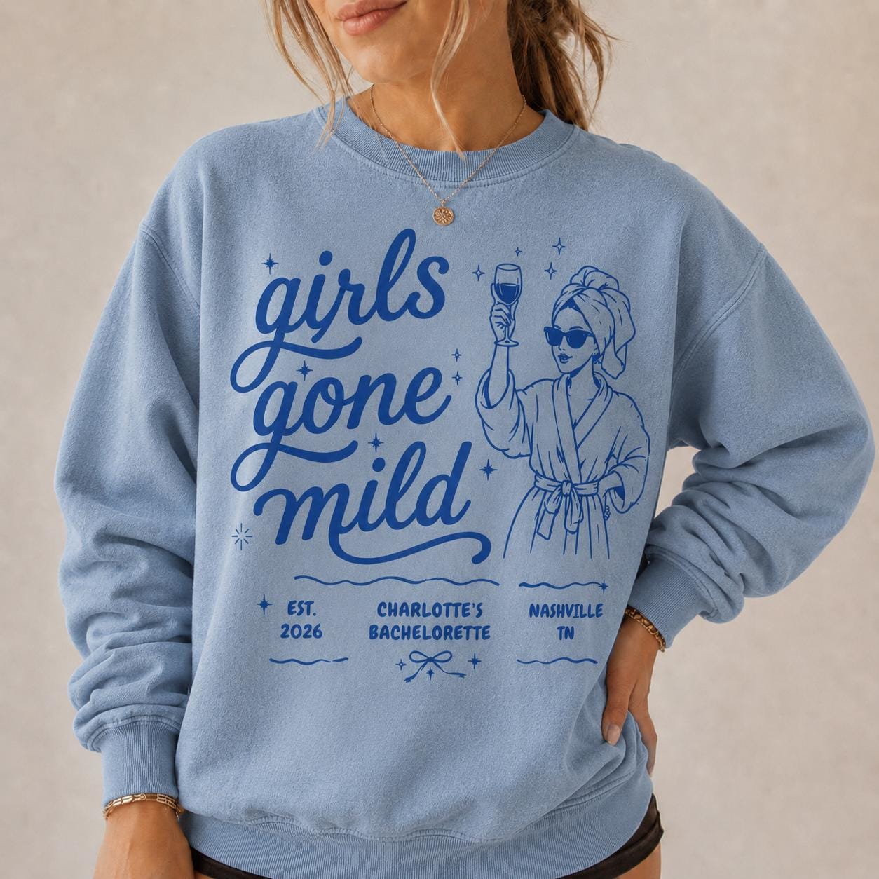Custom Girls Gone Mild Bachelorette Shirt | Matching Team Bach Tee | Spa Party Weekend Group Tops | Girls Night Out