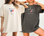 Custom All American Bride 4th of July Bachelorette Shirts, Red White I Do Tees, Matching Bride Tribe, Independence Day Weekend Bach Tee