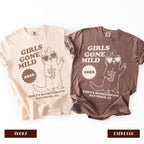Girls Gone Mild Bachelorette Cat Shirt, Slumber Party Themed Bach Party Tshirt, Girls Trip Spa Chill Bach Tee, Pajama Sleepover Bach Tee