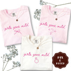 Girls Gone Mild Bachelorette Cat Shirt, Slumber Party Themed Bach Party Tshirt, Girls Trip Spa Chill Bach Tee, Pajama Sleepover Bach Tee