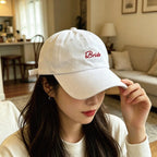 Personalized Cotton Bride Hat Custom Text Embroidered cap Bridal Party Gift Camp Bachelorette Quote Unisex Cap