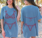 Comfort Colors® Custom Bachelorette Party Shirt, Bikini Shirt, Bridesmaid Shirt, Palm Springs Trip Shirt, Girls Weekend Beach Shirt