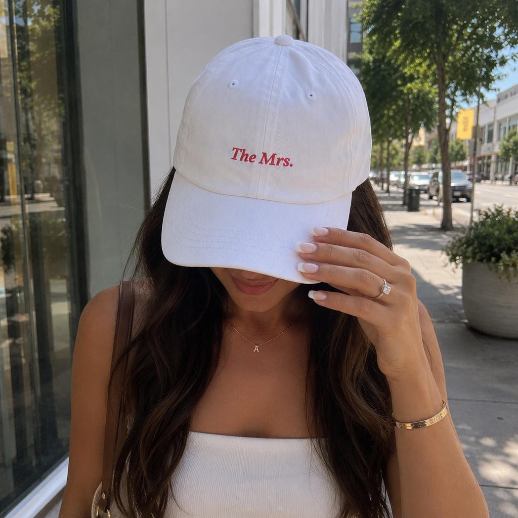 The MRS Hat | Embroidered Bride Cap | Bachelorette Hat | Honeymoon Gift | Future Mrs Hat | Newlywed Gift | Bridal Shower Gift