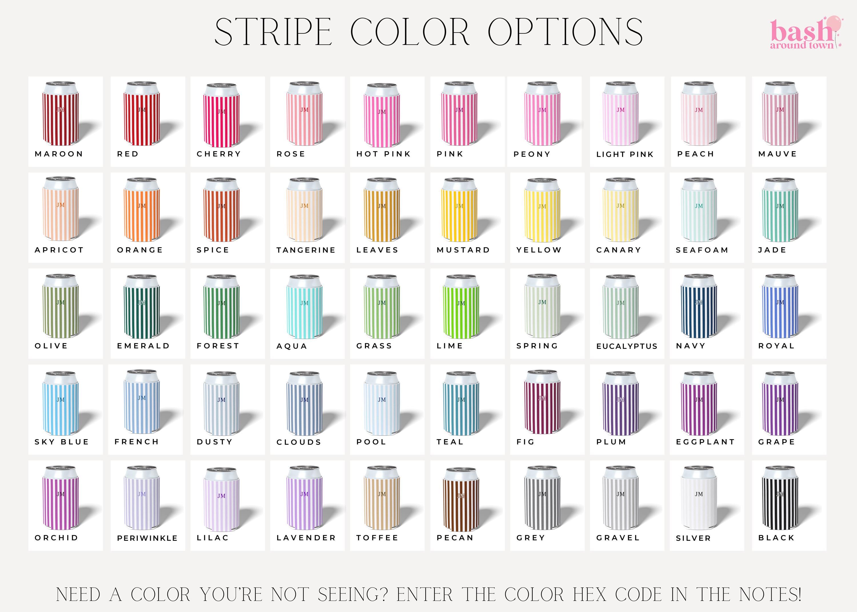 Monogrammed Slim Can Cooler Personalized Name Bachelorette Favor Grandmillennial Skinny Can Cooler Custom Bridal Party Gift Bridesmaid Idea