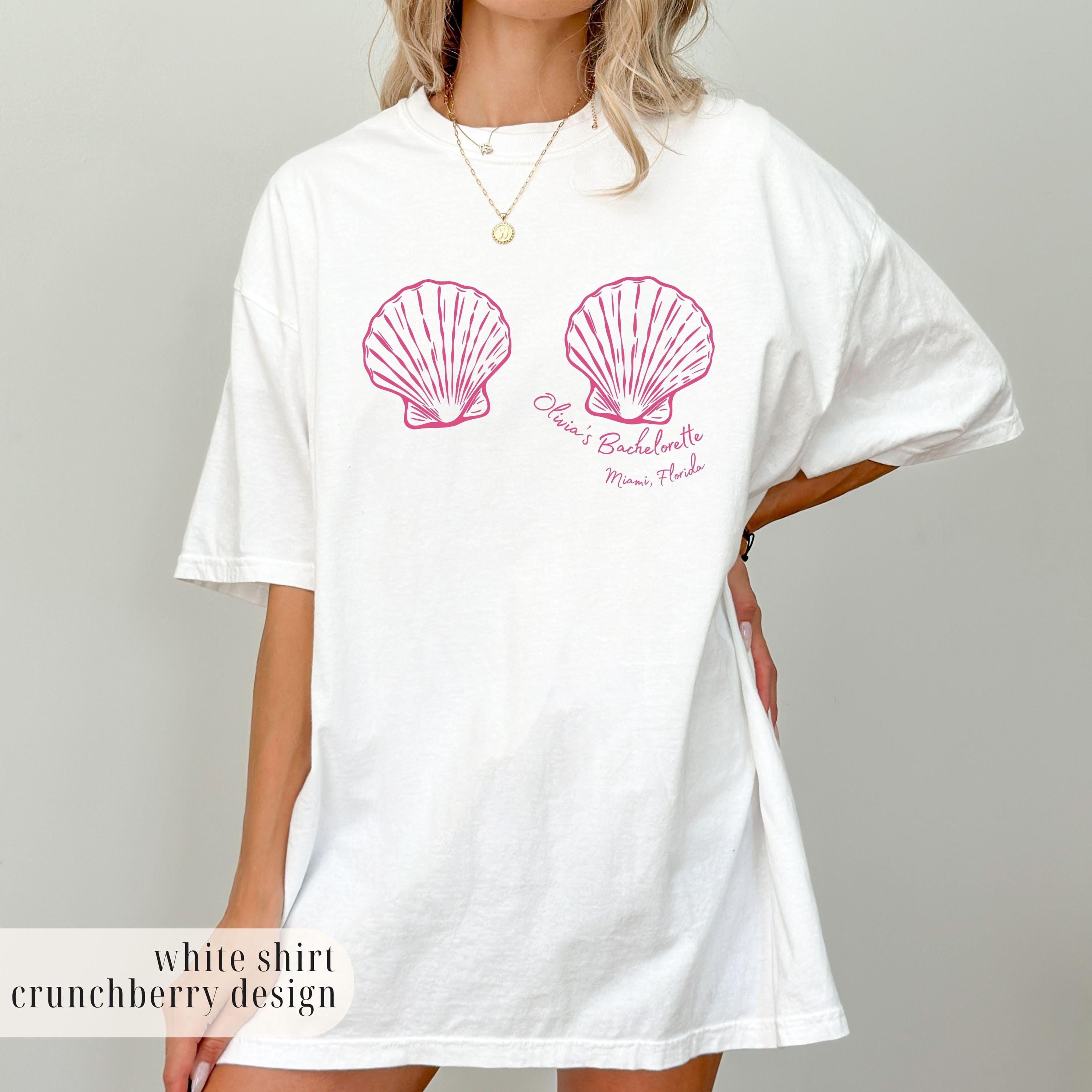 Mermaid Bachelorette Shirt, Beach Bach Party Tee, Seashell Bride Shirt, Coastal Bridesmaid Gift