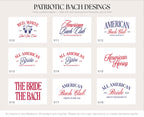 Patriotic Group Hats, USA Bachelorette Hats, 4th of July Party hats, Fourth of July Bach Hats, American Bride