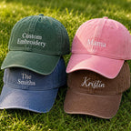 Personalized Embroidered Bride Squad Baseball Cap, Custom Bachelorette Party Hat, Bridal Shower Gift, Custom Gift For Bride, Beach Girl Hat
