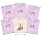 Bachelorette Shirt Bride’s Last Ride, Wild West Crew Tee, Comfort Colors® Western Cowgirl Boots Pink Bow Nashville Bachelorette Party tShirt