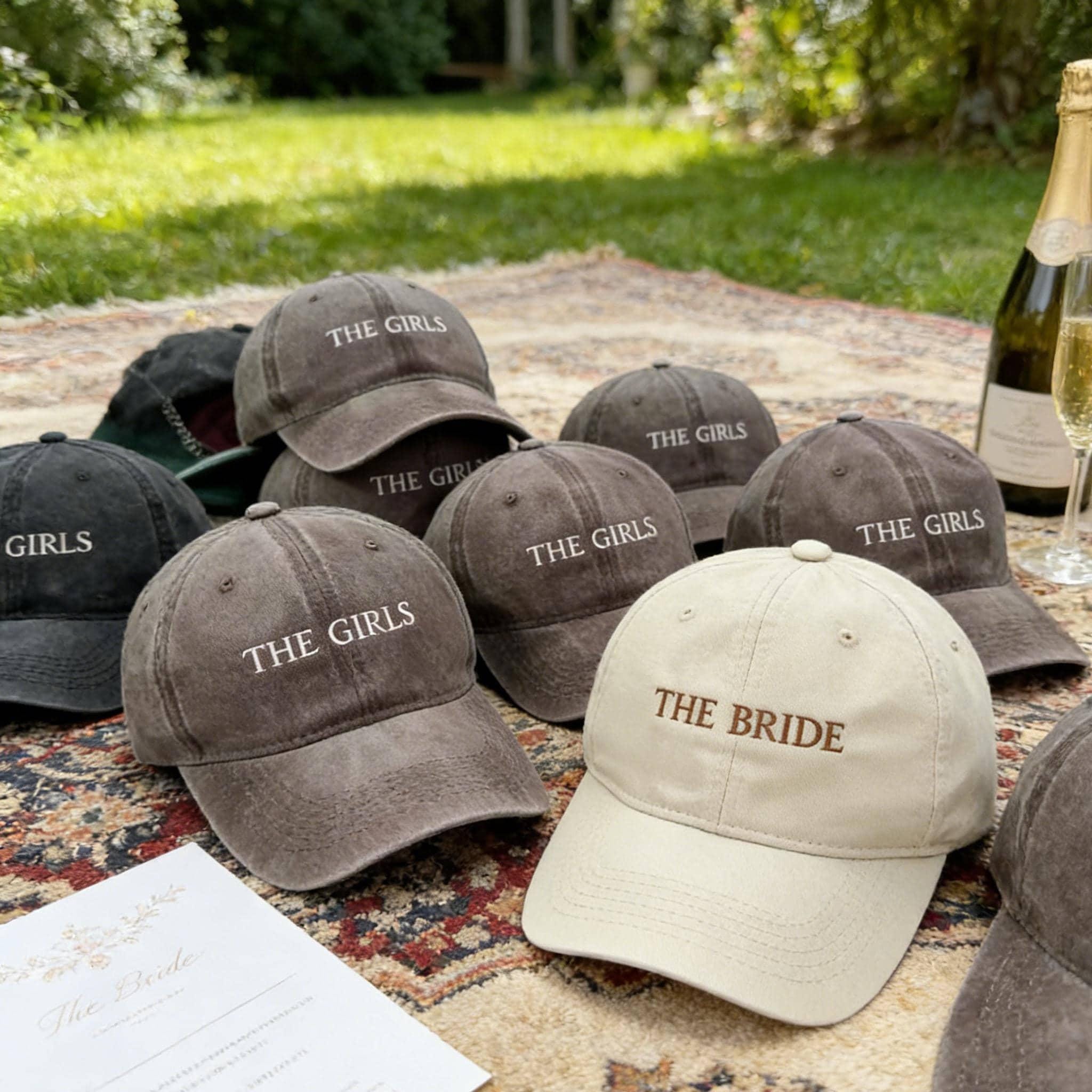 Personalized Bride Squad Hat,Embroidered Bachelorette Party Cap,Bridal Shower Gift,Bridesmaid Baseball Hat,Embroidered Bridal Party Cap