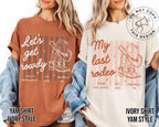 Last Rodeo Bachelorette Shirt, Personalized Location Western Bridal Party Shirt, Custom Western Bachelorette Shirt, Western Bride Shirt