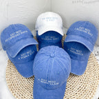 Custom Embroidered Wife of The Party Hats | Personalized Bachelorette Party Caps | Bridal Party Hats | Bridal Shower Gift | Bridesmaid Gifts