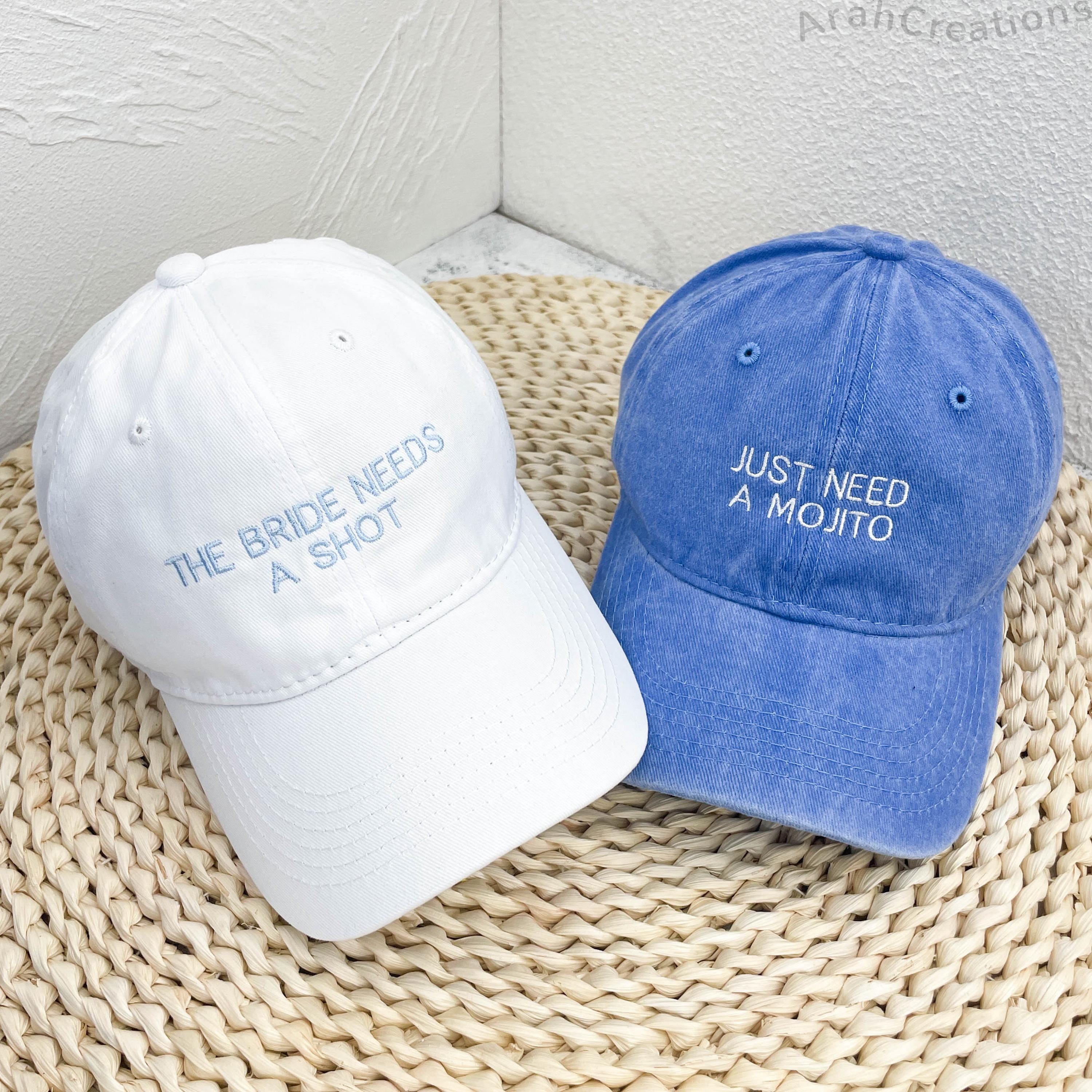 Custom Embroidered Wife of The Party Hats | Personalized Bachelorette Party Caps | Bridal Party Hats | Bridal Shower Gift | Bridesmaid Gifts