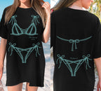 Comfort Colors® Custom Bachelorette Party Shirt, Bikini Shirt, Bridesmaid Shirt, Palm Springs Trip Shirt, Girls Weekend Beach Shirt