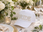 Pearl Bride Trucker Hat, Bride Baseball Cap, Bridal Shower Gift, Bride To Be Hat, Bachelorette Party Hat, Wedding Weekend Cap