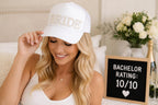 Pearl Bride Trucker Hat, Bride Baseball Cap, Bridal Shower Gift, Bride To Be Hat, Bachelorette Party Hat, Wedding Weekend Cap