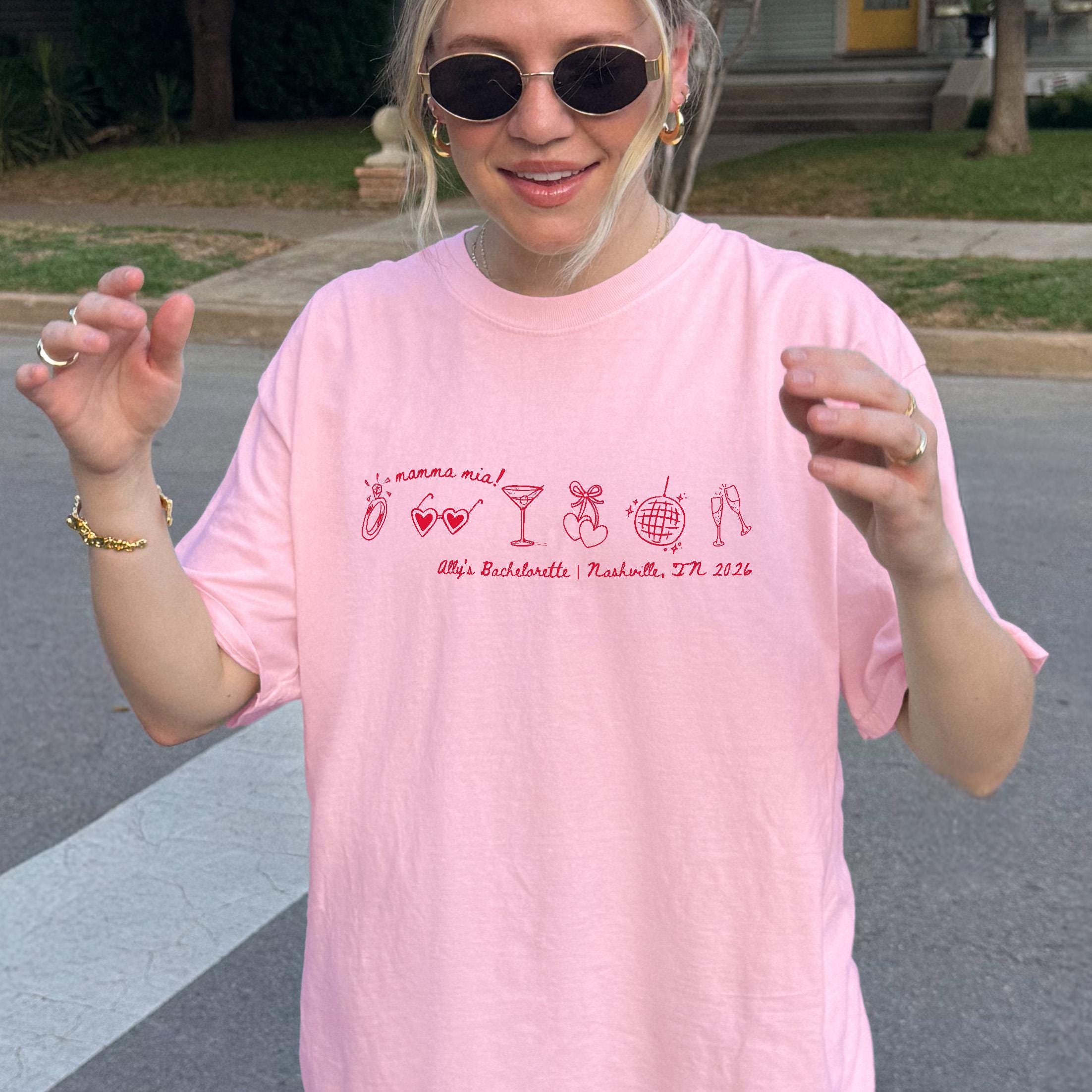 Her Last Disco Bachelorette Shirt, Custom Bachelorette Shirt, Mamma Mia Bach, She Found Her Honey Honey, Dancing Queen, Bridesmaid Shirts