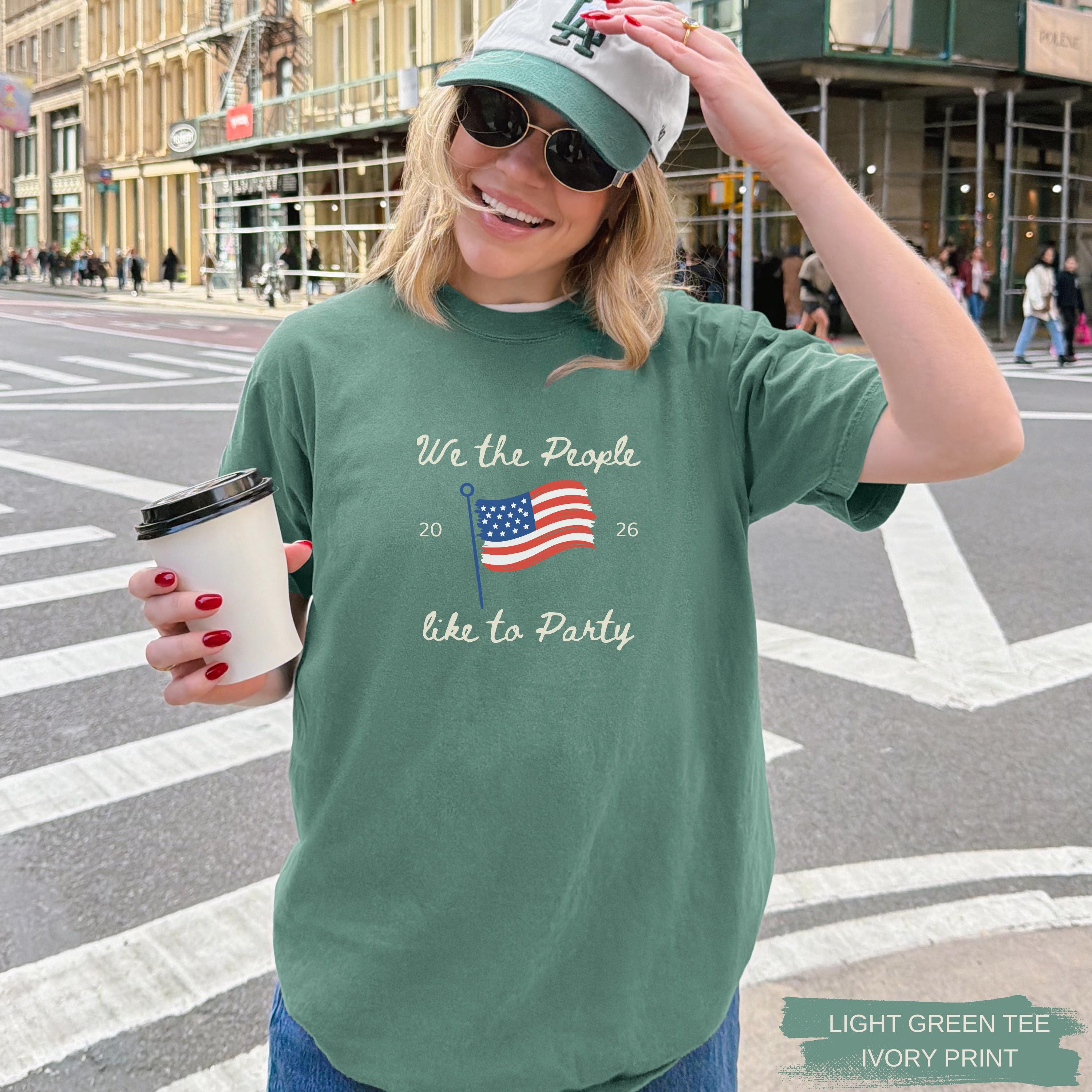 Custom All American Bride 4th of July Bachelorette Shirts, Red White I Do Tees, Matching Bride Tribe, Independence Day Weekend Bach Tee