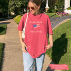 Custom All American Bride 4th of July Bachelorette Shirts, Red White I Do Tees, Matching Bride Tribe, Independence Day Weekend Bach Tee