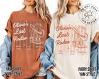 Comfort Colors® Custom Western Bachelorette Shirt,Western Bach Bridesmaid Gift,Last Rodeo Country Shirts,Bride Shirt