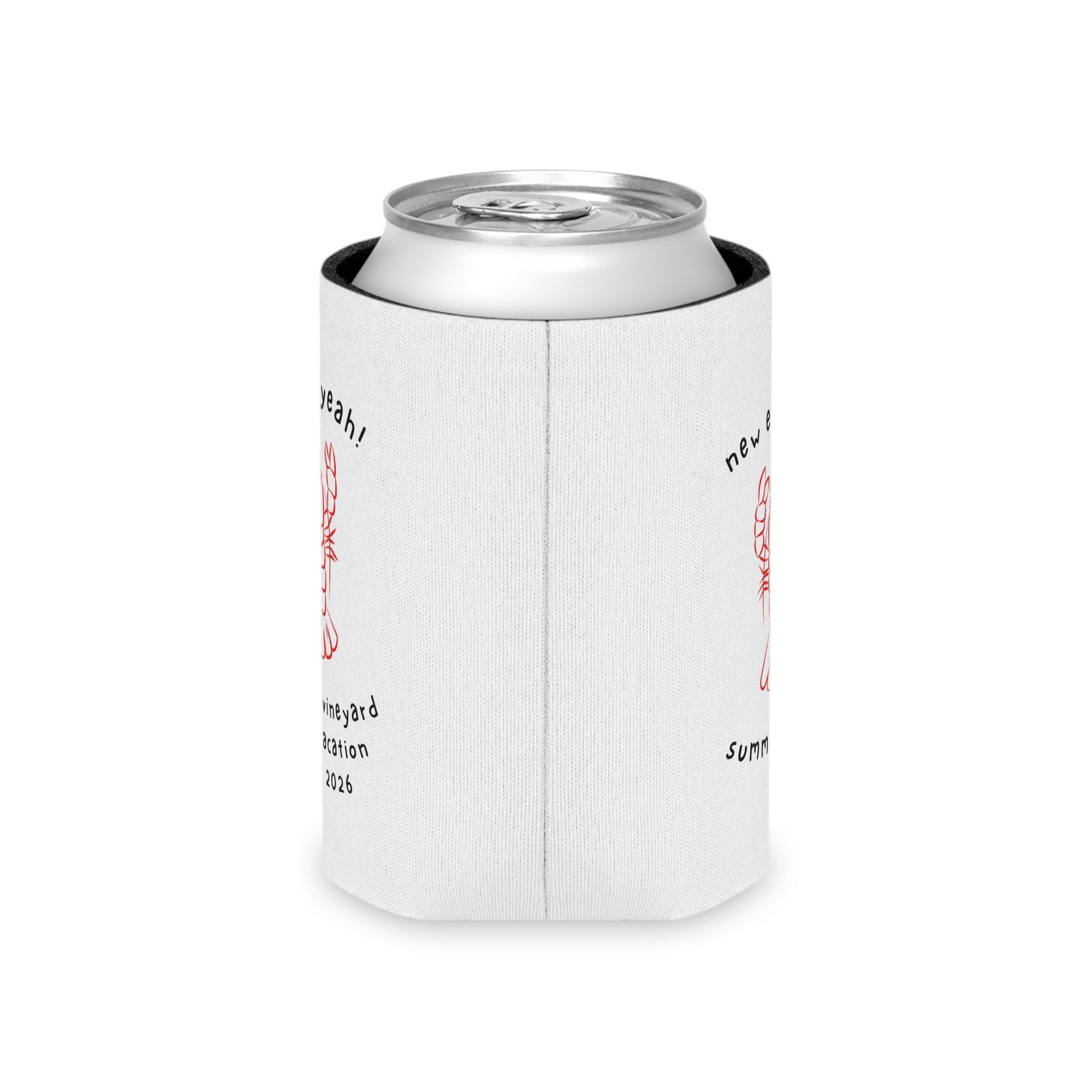 Personalized Lobster Can Cooler, Beach Party Drink Sleeve, Summer BBQ Accessory, CUSTOM New England Vacation Gift