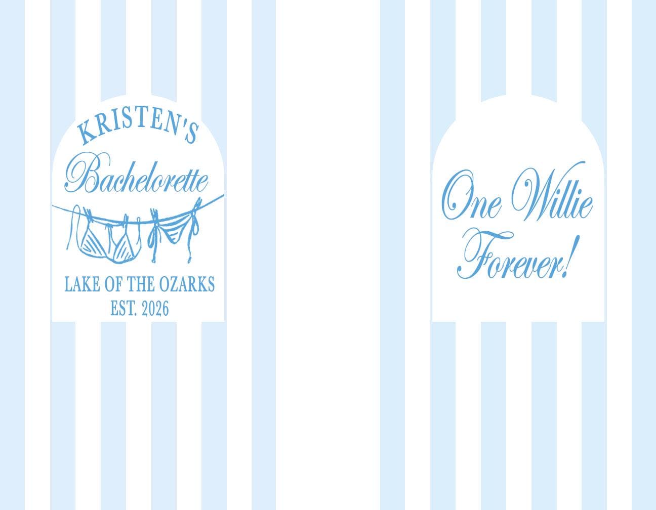 Coastal Bachelorette or Birthday. Custom Social Club Wedding. Personalized Party Favors.