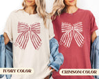Custom Coquette Beachside Bows Before Vows Shirt, Custom Bachelorette Beach Tee, Personalized Bride Trip Shirt, Comfort Colors Coastal Bach.