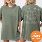 Last Toast on the Coast, Custom Beach Bachelorette Party Shirts, Custom Location Bachelorette Shirts, Personalized Luxury Bachelorette Shirt