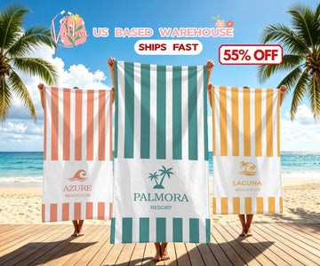 Custom Logo Beach Towel,Personalized Business Team Gift,Hotel Spa Pool Towel,Corporate Event Giveaway,Brand Promotion Towel,Corporate Gift