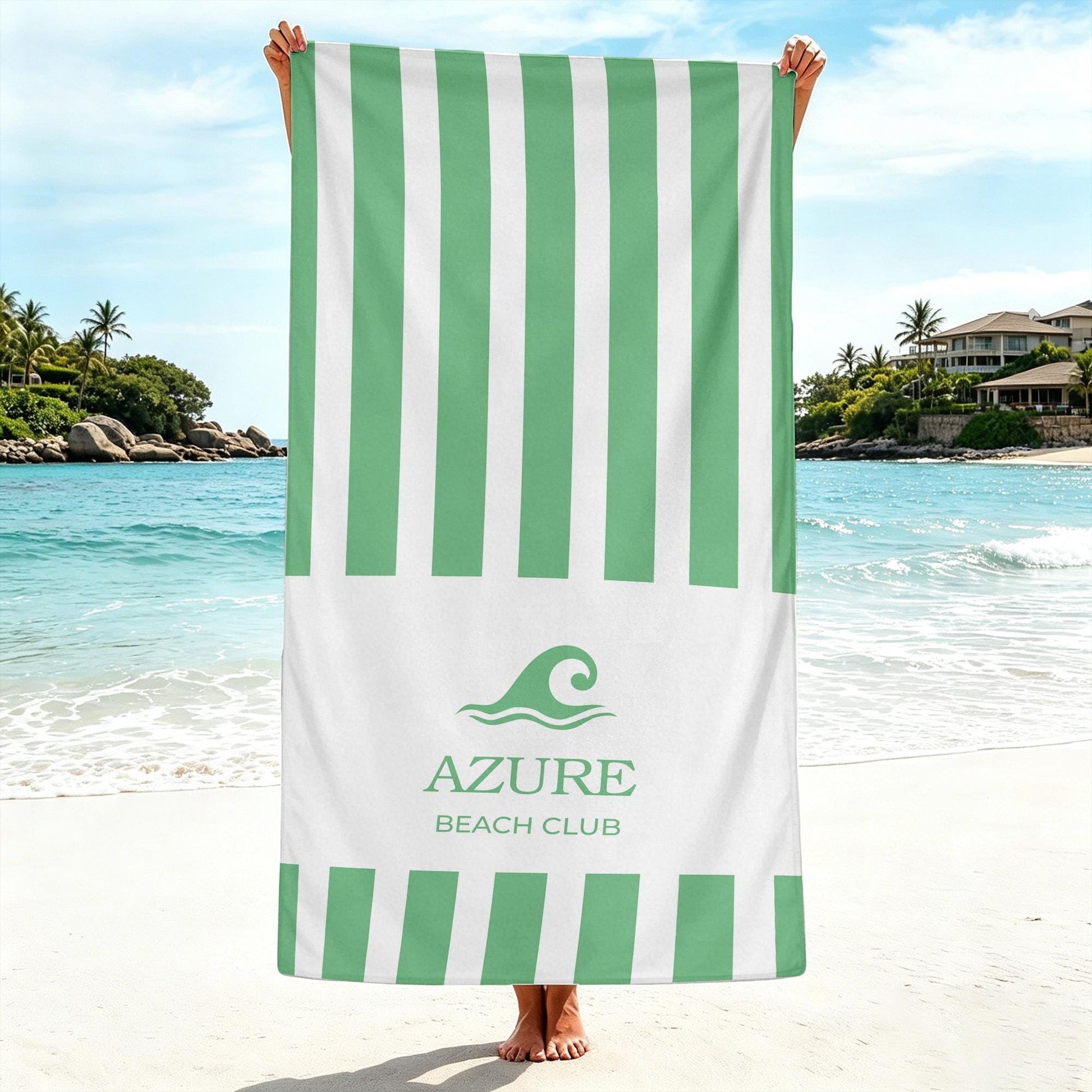 Custom Logo Beach Towel,Personalized Business Team Gift,Hotel Spa Pool Towel,Corporate Event Giveaway,Brand Promotion Towel,Corporate Gift