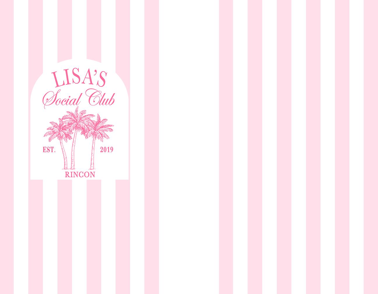 Coastal Bachelorette or Birthday. Custom Social Club Wedding. Personalized Party Favors.