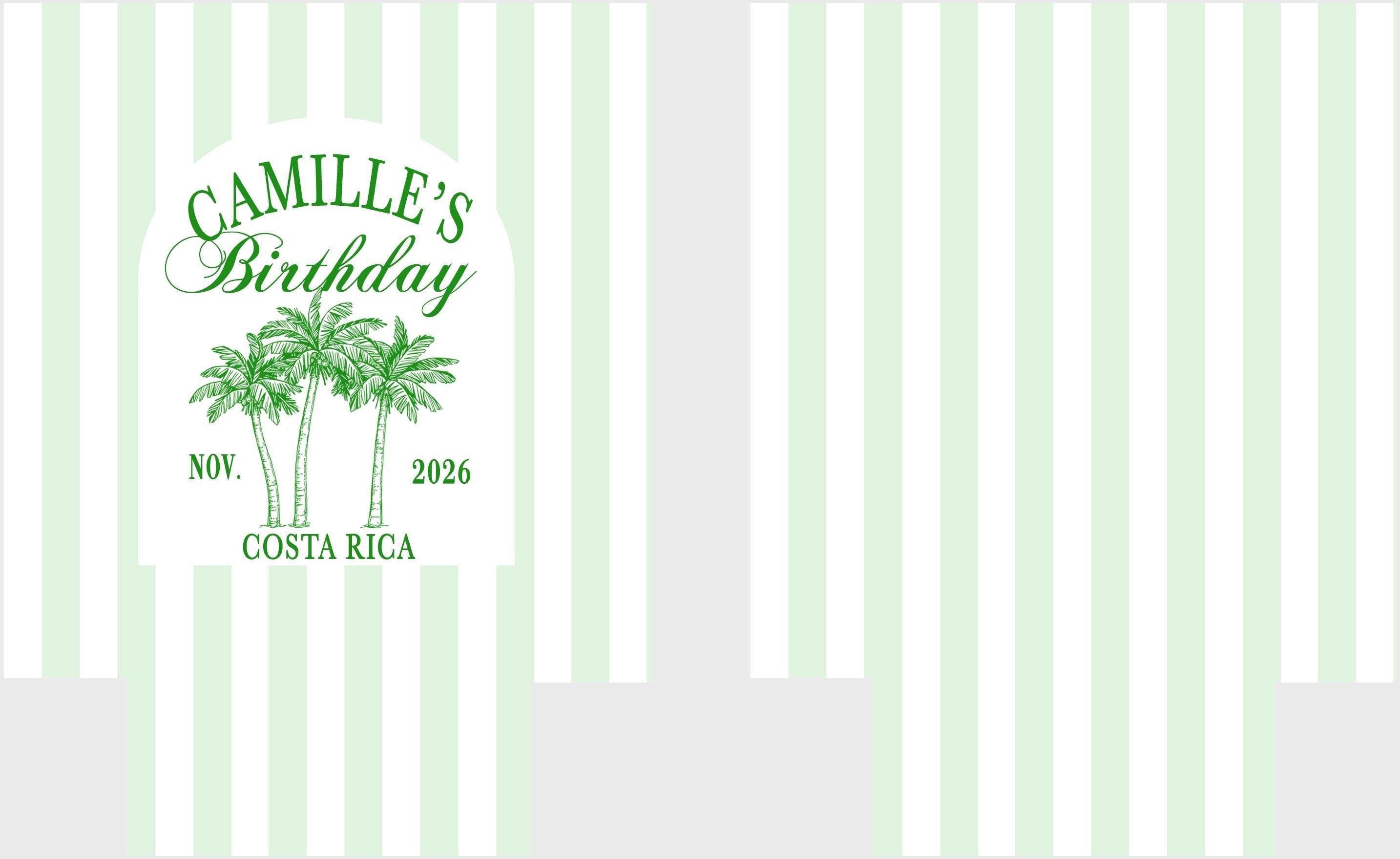 Coastal Bachelorette or Birthday. Custom Social Club Wedding. Personalized Party Favors.