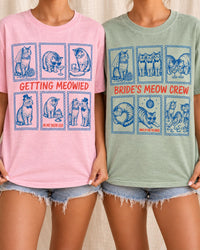 Getting Meowied & Bride’s Meow Crew Cat Bachelorette Comfort Colors Tees image 5