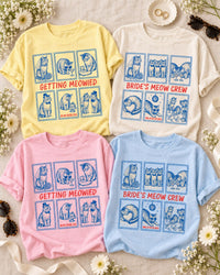 Getting Meowied & Bride’s Meow Crew Cat Bachelorette Comfort Colors Tees image 6