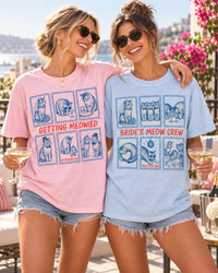 Getting Meowied & Bride’s Meow Crew Cat Bachelorette Comfort Colors Tees image 2