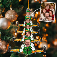 Custom Face Cartoon Character Ornament - Family Photo Ornament – Funny Christmas Gift