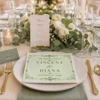 Personalized Wedding Napkins Decor, Custom Names & Date Cocktail Napkins, Bridal Shower and Wedding Reception Party Decor