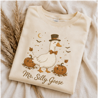Matching Silly Goose Couple Shirts for Halloween, Mr & Mrs Goose T-Shirts, Funny Pumpkin Fall Couple Outfit, Halloween Gift for Couples