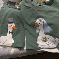 Matching Mr. & Mrs. Silly Goose Shirts – Custom Date Honeymoon Tees